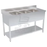 Stainless steel 3 bowl sink by Nice kitchen